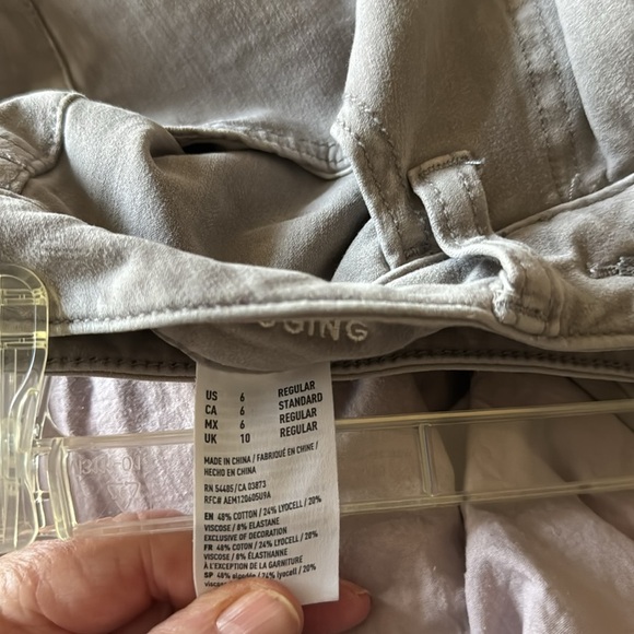 American Eagle tan/brown 360 Super Stretch Jeggings SZ 6 - Picture 9 of 9